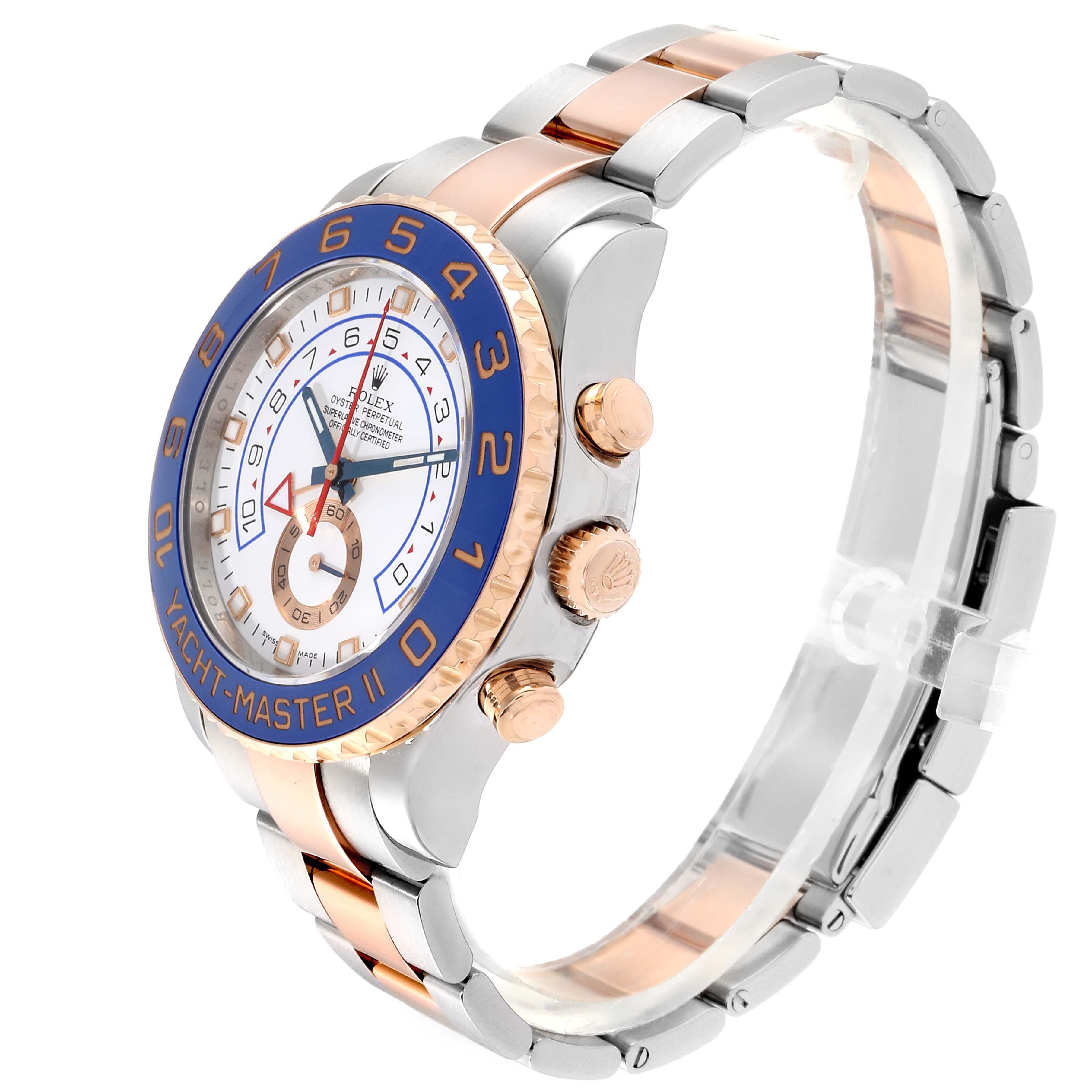 Rolex Yachtmaster II Rolesor EveRose Gold Steel Men's Watch 116681 For Sale 2