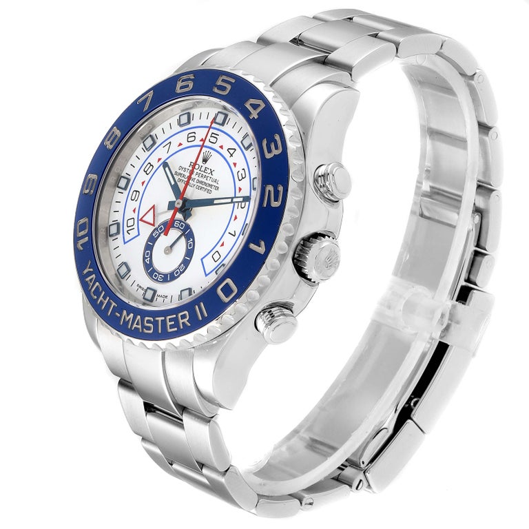 Rolex Yachtmaster II Stainless Steel Blue Bezel Men