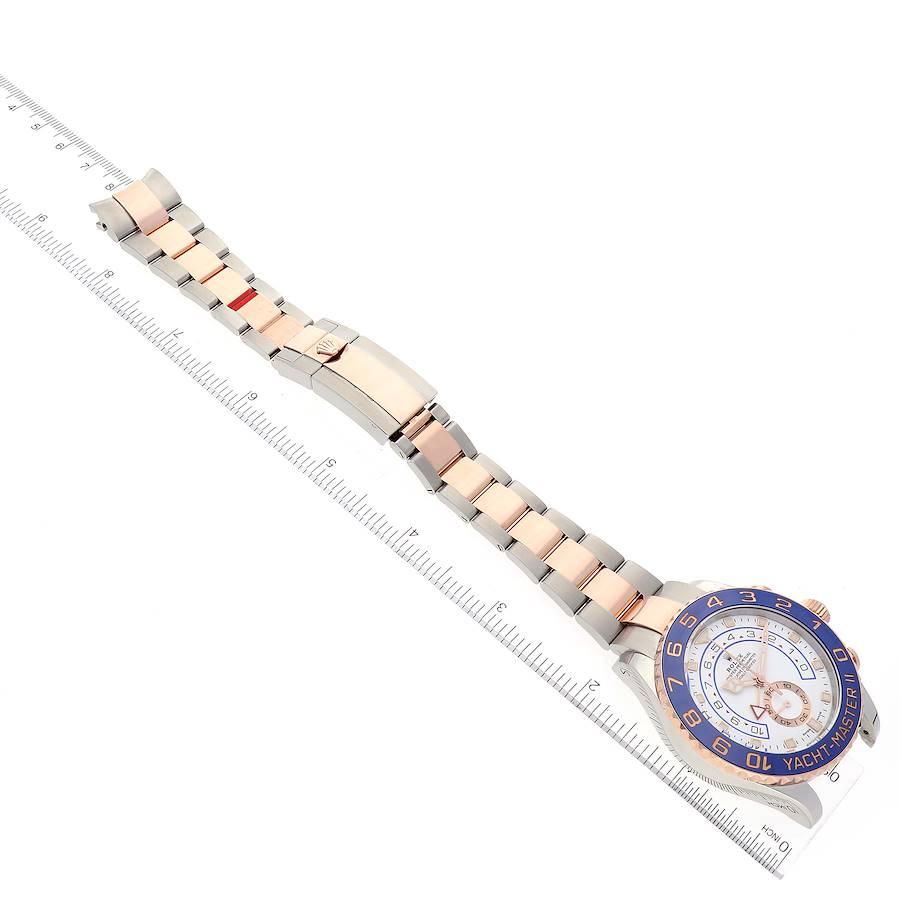 Rolex Yachtmaster II Acciaio Oro Rosa Orologio Uomo 116681 Scheda Scatola 7
