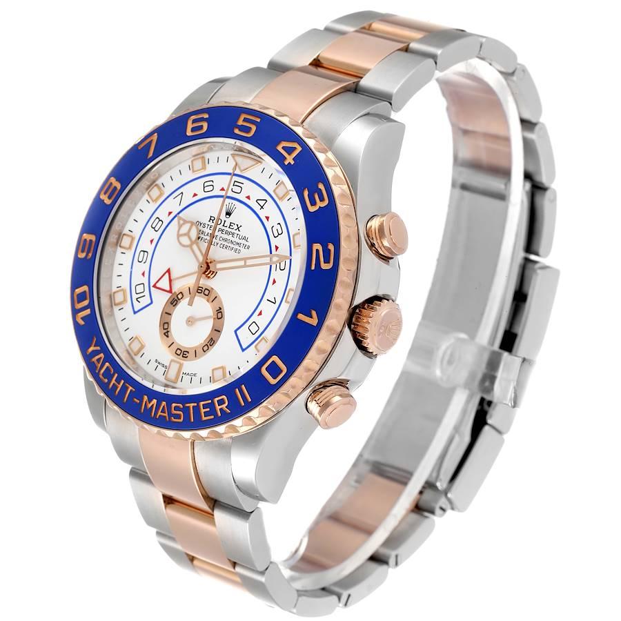 Rolex Yachtmaster II Acciaio Oro Rosa Orologio Uomo 116681 Scheda Scatola 1
