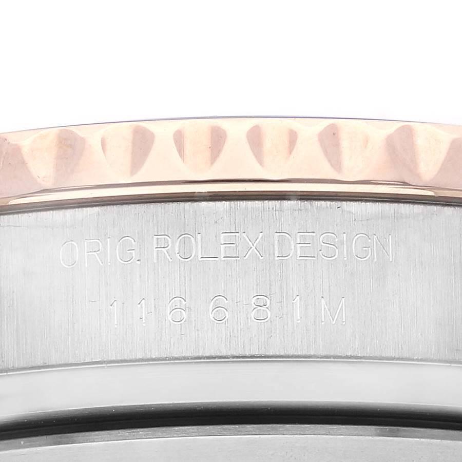 Rolex Yachtmaster II Acciaio Oro Rosa Orologio Uomo 116681 Scheda Scatola 4