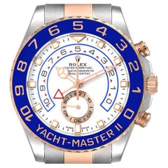 Rolex Yachtmaster II Steel Rose Gold Mens Watch 116681 Box Card