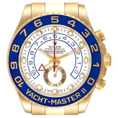 Rolex Yachtmaster II Gelbgold Chronometer Uhr 116688 Box Card