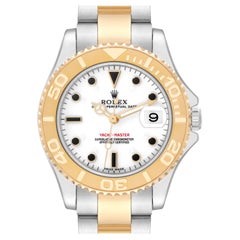 Rolex Yachtmaster Midsize Steel Yellow Gold Mens Watch 168623 Box Papers