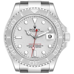 Rolex Yachtmaster Platinum Dial Steel Mens Watch 116622