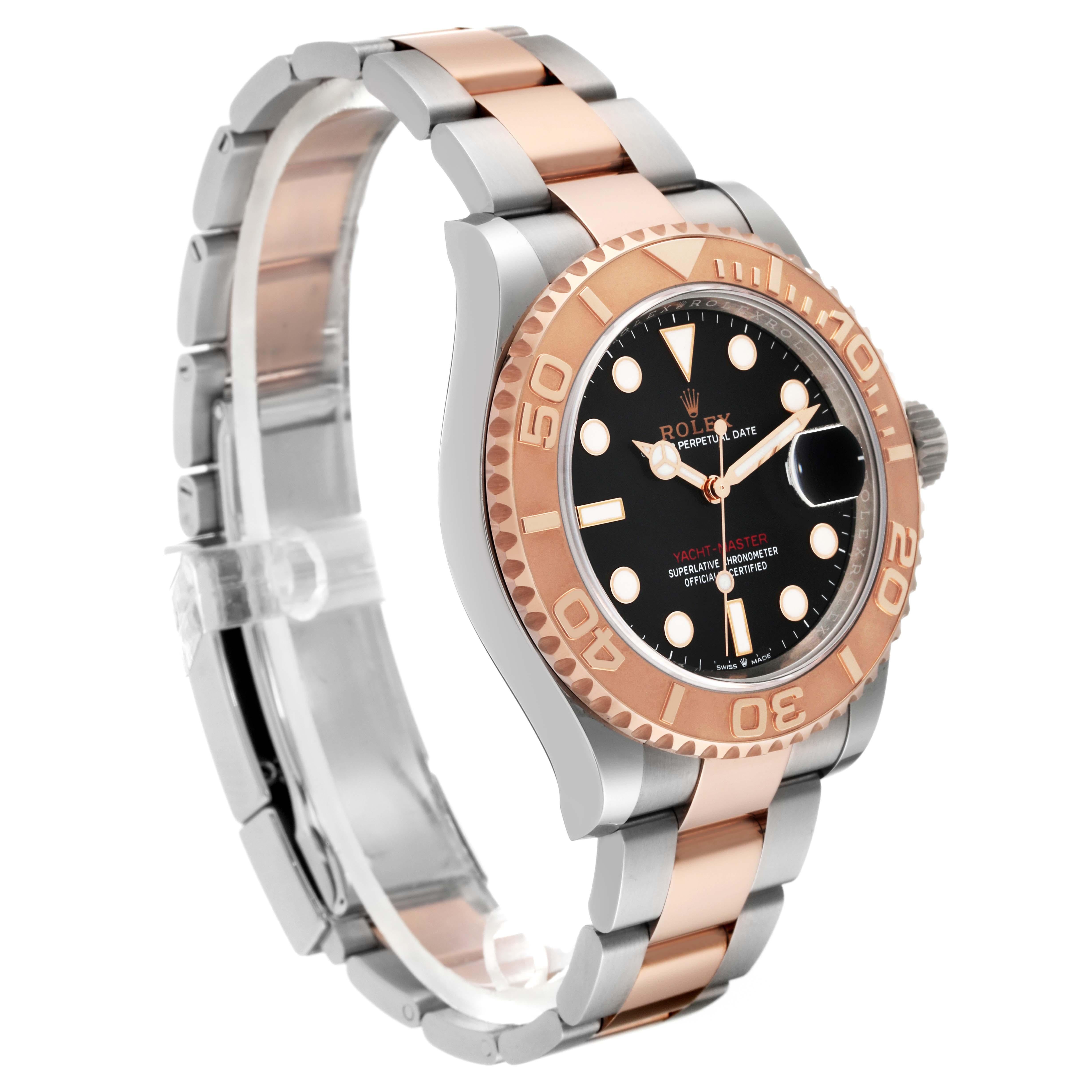 Rolex Yachtmaster Rose Gold Steel Rolesor Mens Watch 126621 Box Card For Sale 7