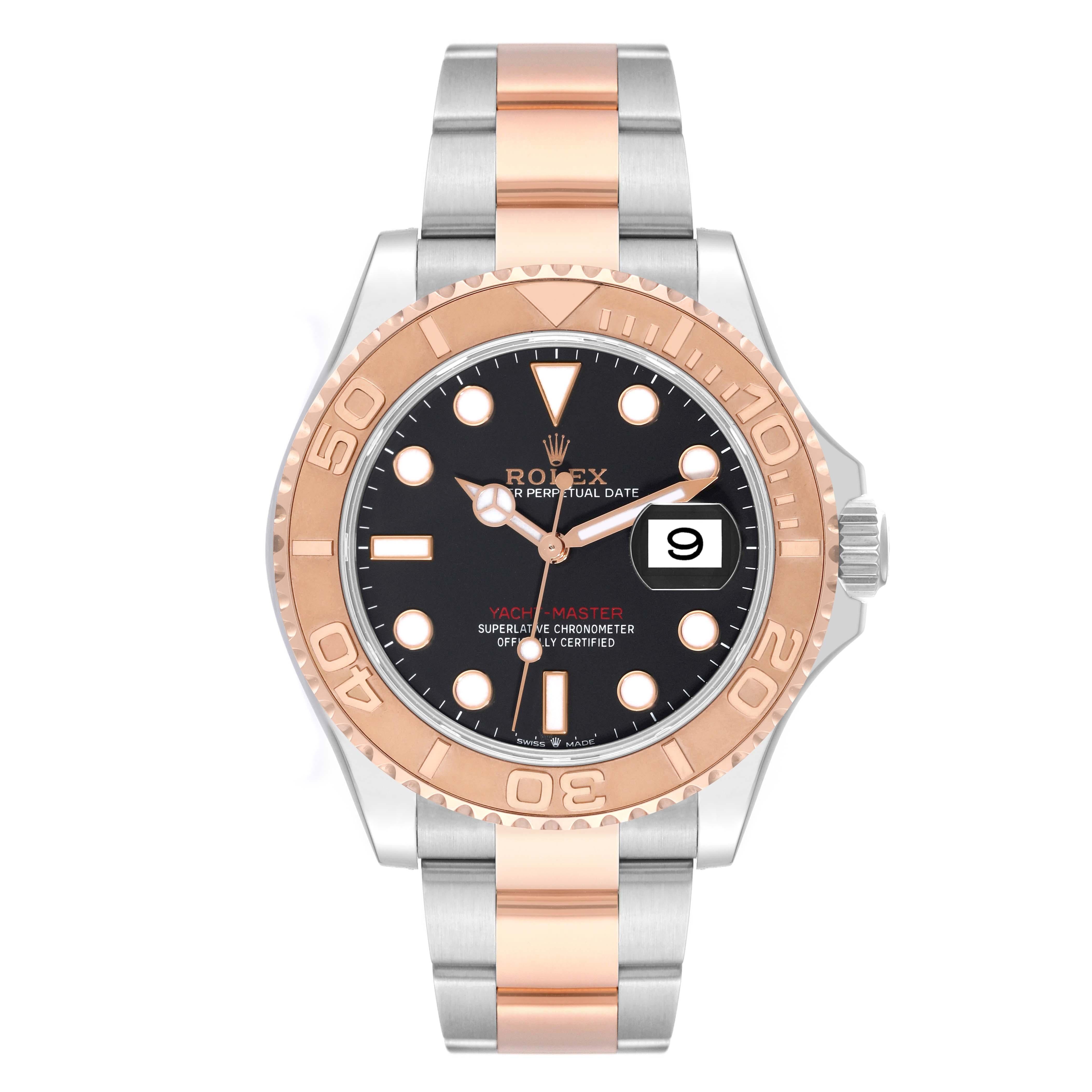 Rolex Yachtmaster Rose Gold Steel Rolesor Mens Watch 126621 Box Card For Sale 7