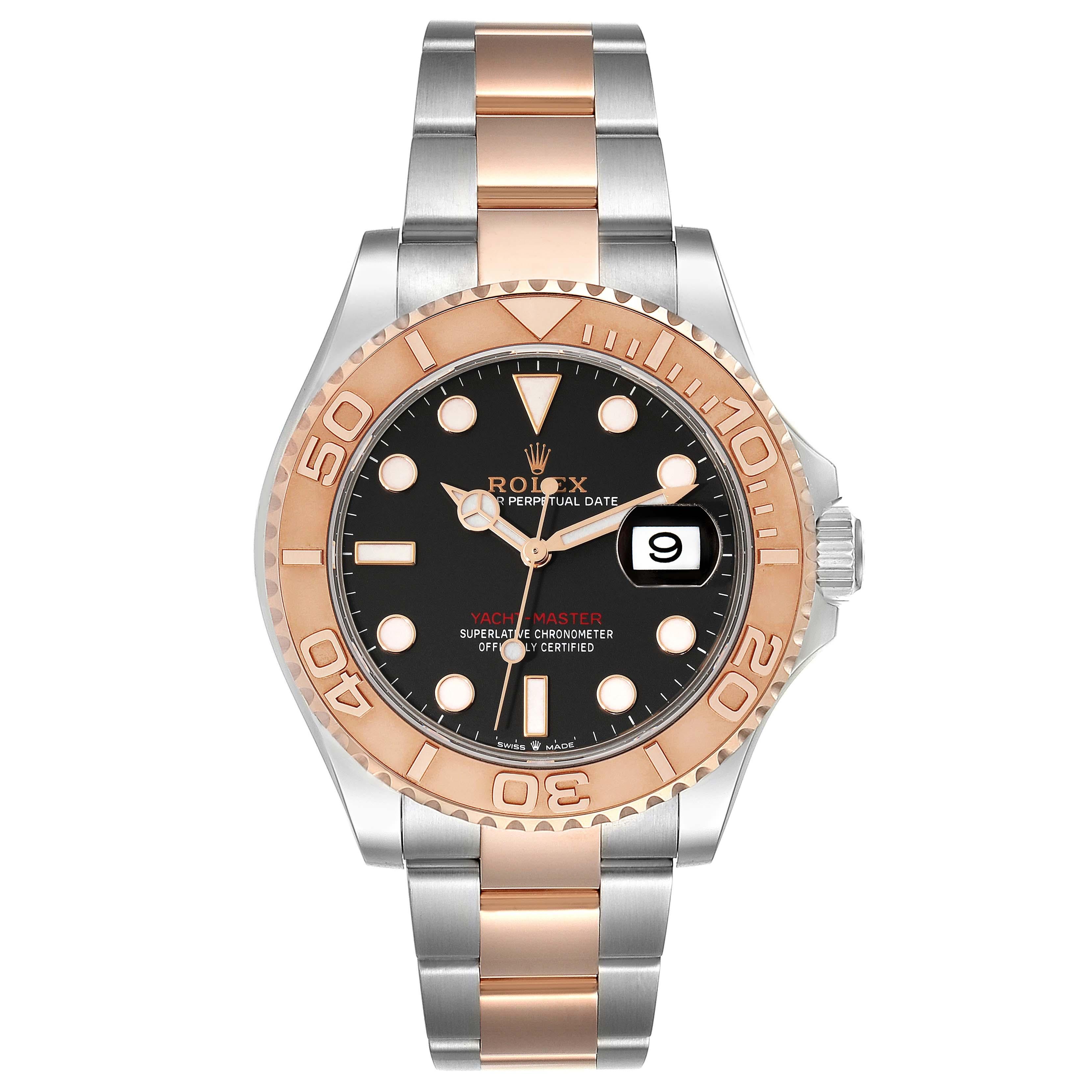 Rolex Yachtmaster Rose Gold Steel Rolesor Mens Watch 126621 Box Card For Sale 2