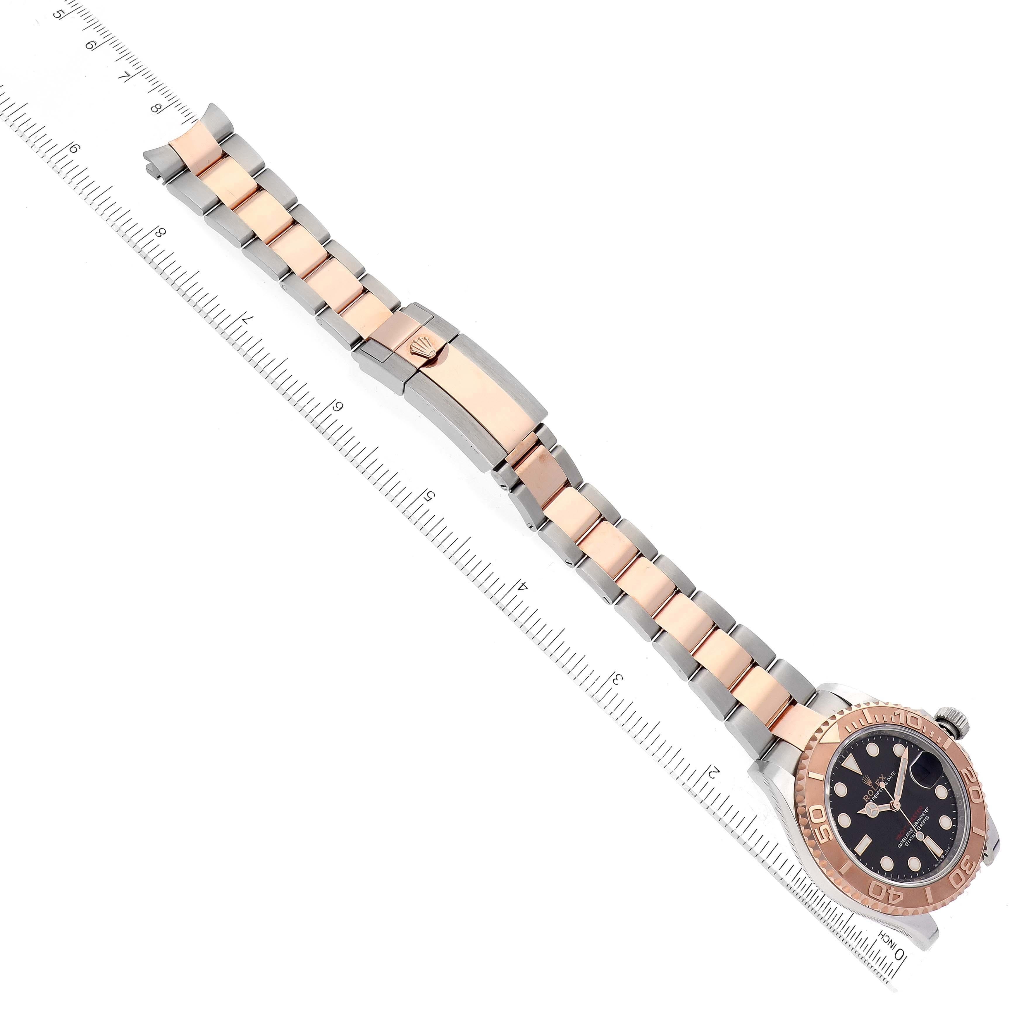 Rolex Yachtmaster Rose Gold Steel Rolesor Mens Watch 126621 Box Card For Sale 4