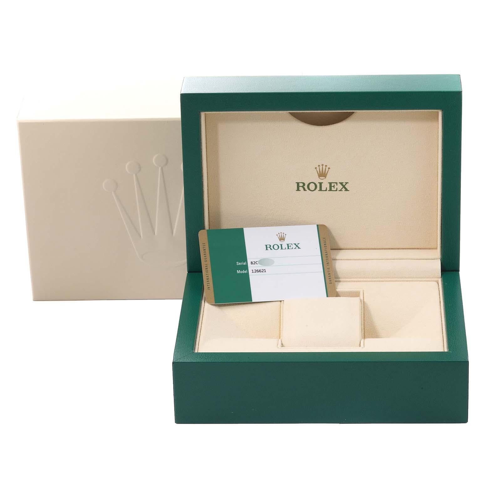 Rolex Yachtmaster Rose Gold Steel Rolesor Mens Watch 126621 Box Card For Sale 4