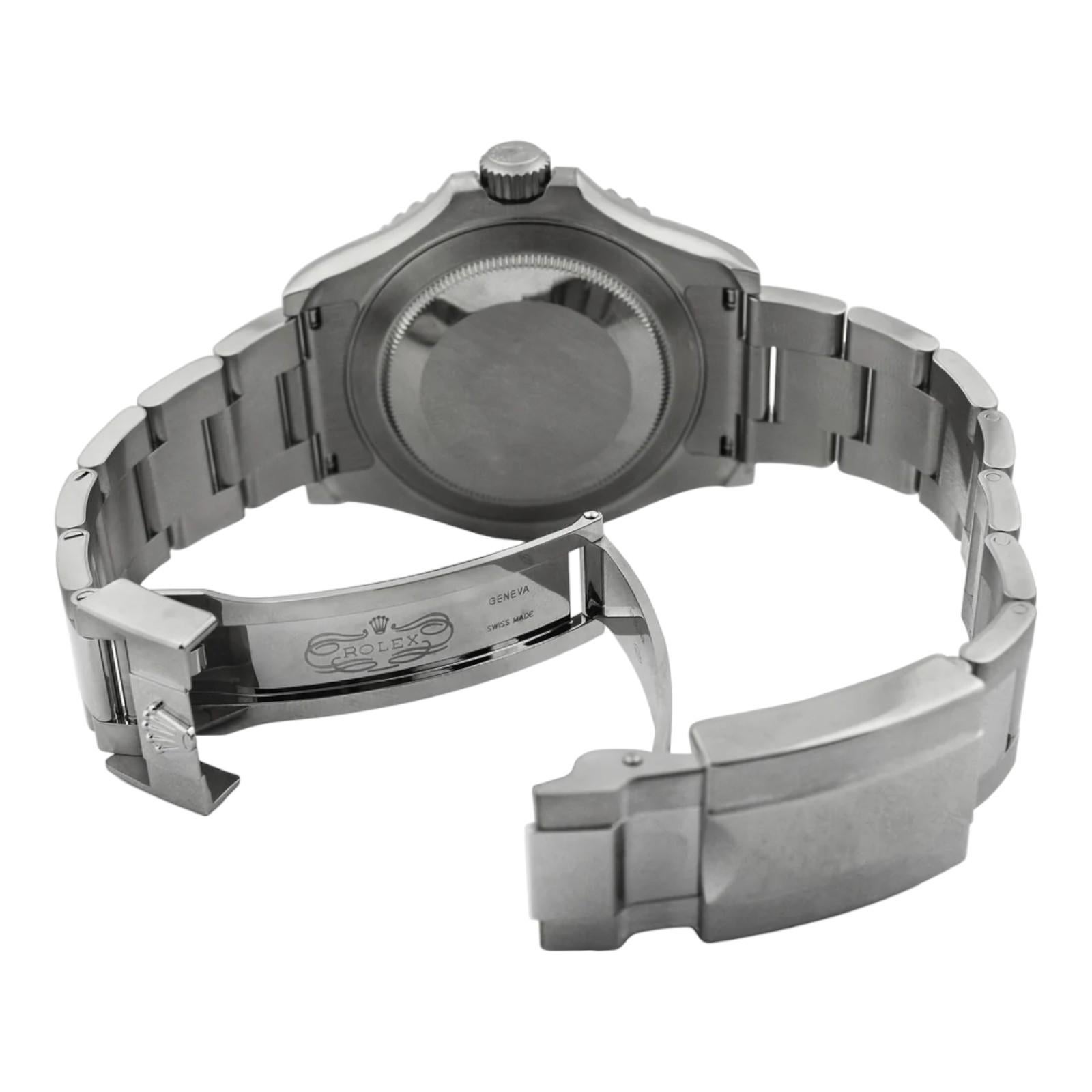 Rolex Yachtmaster Edelstahl 40mm Blaues gepunktetes Zifferblatt Referenz #: 126622 Herren im Angebot