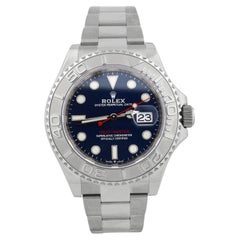 Used Rolex Yachtmaster Stainless Steel 40mm Blue Dot Dial Watch Reference #: 126622