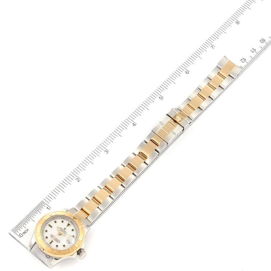 Rolex Yachtmaster Steel 18K Yellow Gold Ladies Watch 169623 Box Papers For Sale 3