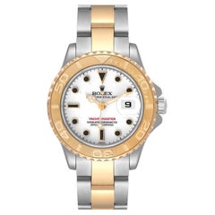 Rolex Yachtmaster Steel 18k Yellow Gold Ladies Watch 169623 Box Papers