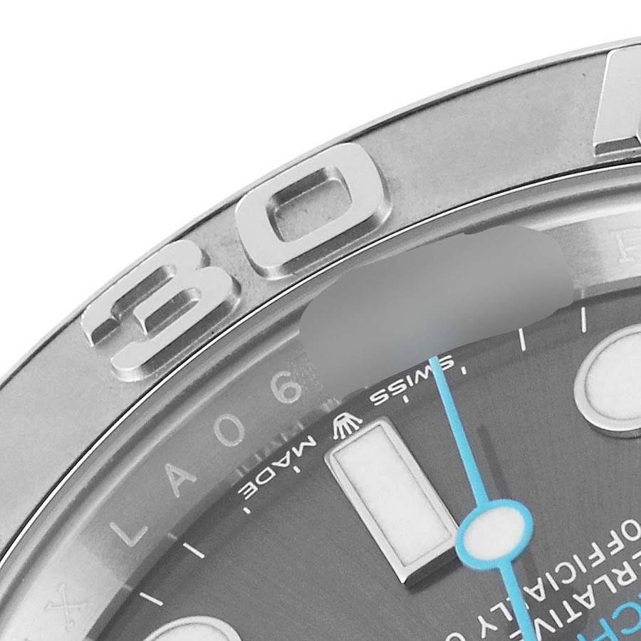 Rolex Yachtmaster Stahl Platin Lünette Rhodium Zifferblatt Herrenuhr 126622 Box Kartenetui 3