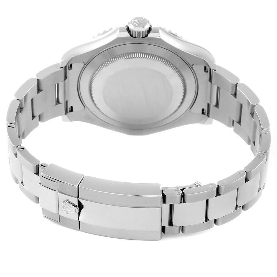 Rolex Yachtmaster Stahl Platin Lünette Rhodium Zifferblatt Herrenuhr 126622 Box Kartenetui 6