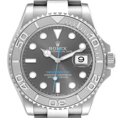 Rolex Yachtmaster Steel Platinum Bezel Rhodium Dial Mens Watch 126622 Unworn