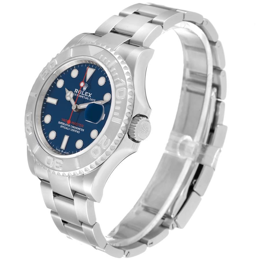 Men's Rolex Yachtmaster Steel Platinum Blue Dial Mens Watch 126622 Unworn