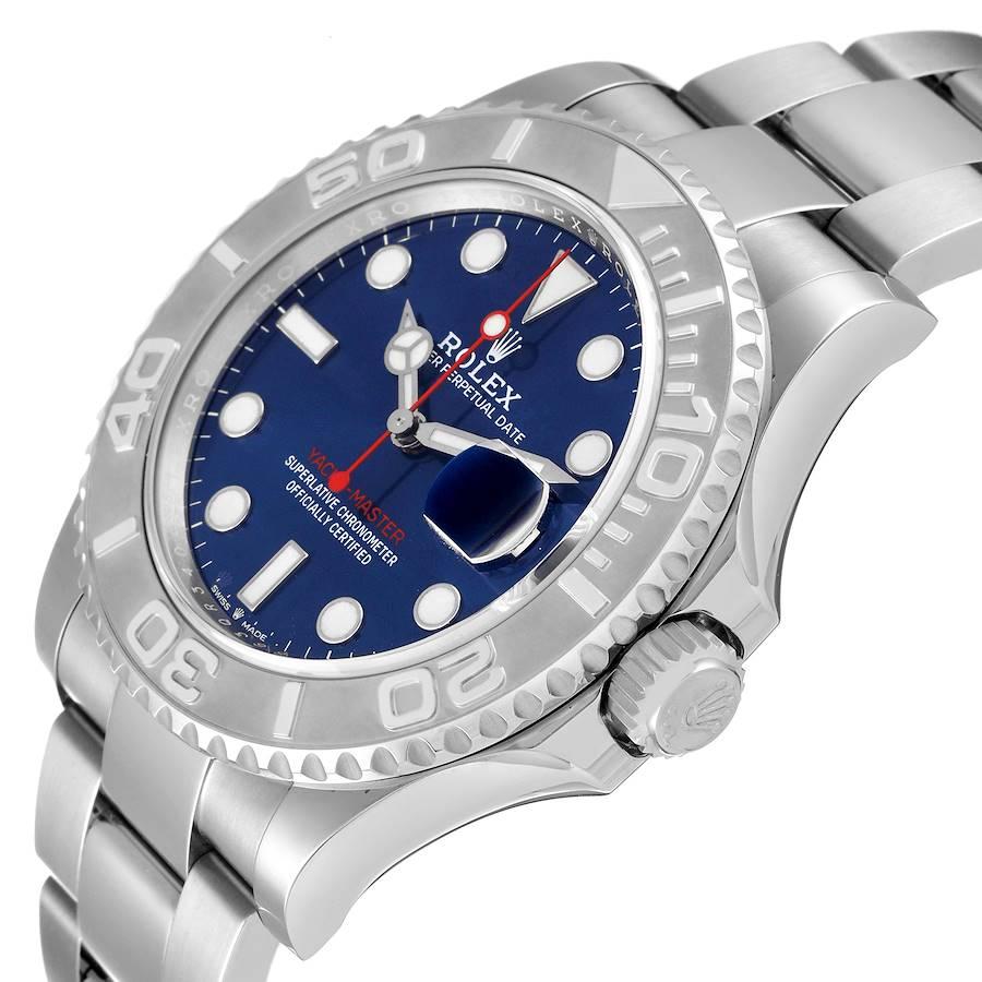 Rolex Yachtmaster Steel Platinum Blue Dial Mens Watch 126622 Unworn In Excellent Condition In Atlanta, GA