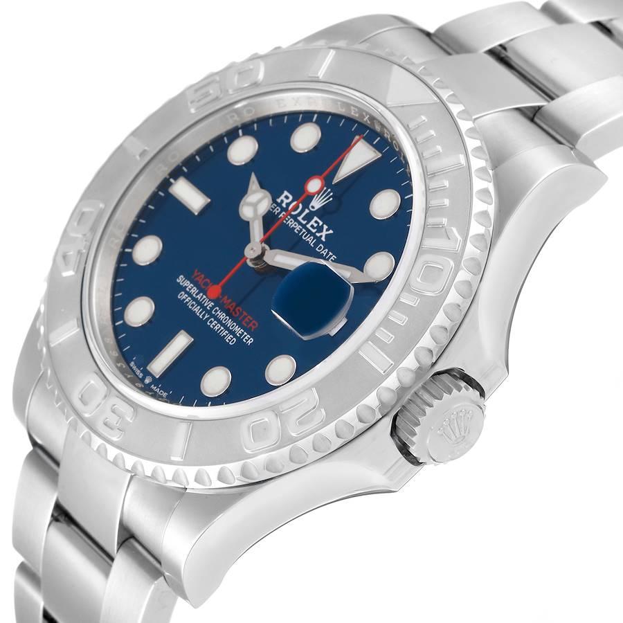 Rolex Yachtmaster Steel Platinum Blue Dial Mens Watch 126622 Unworn 1