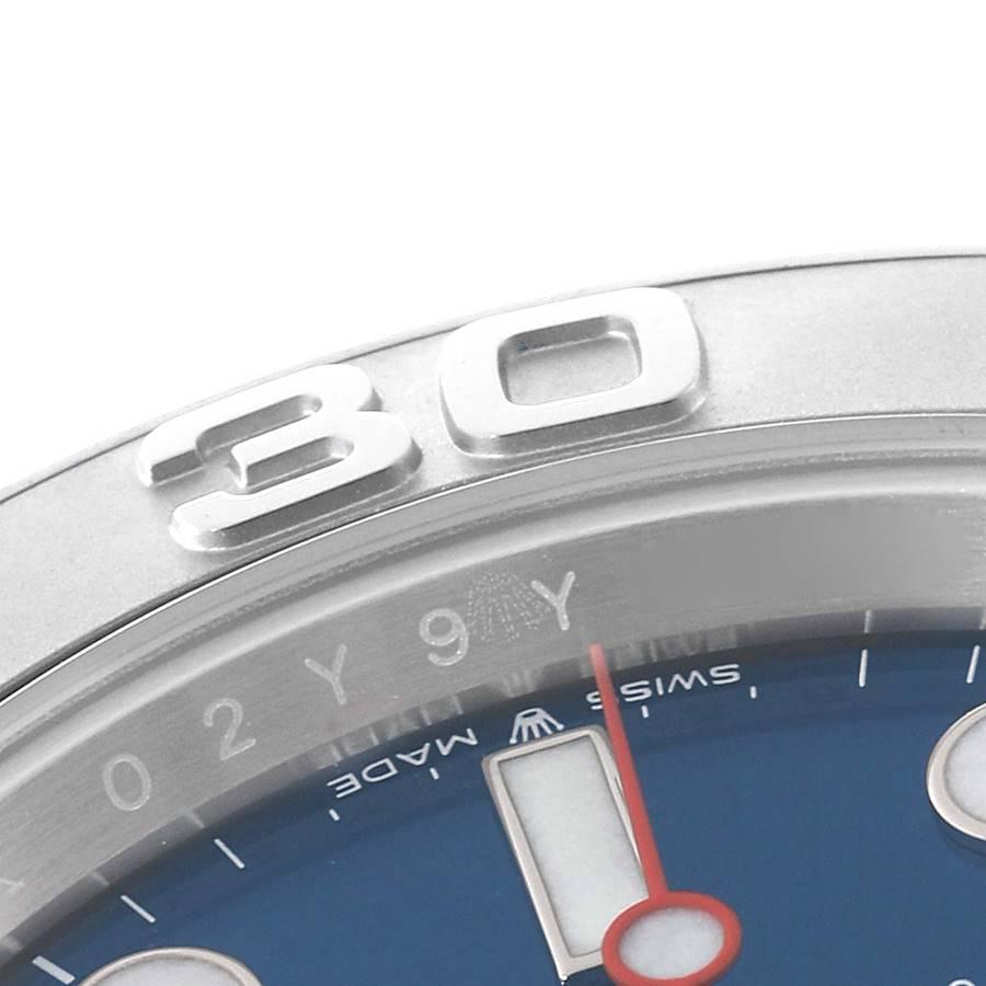 Rolex Yachtmaster Steel Platinum Blue Dial Mens Watch 126622 Unworn 2