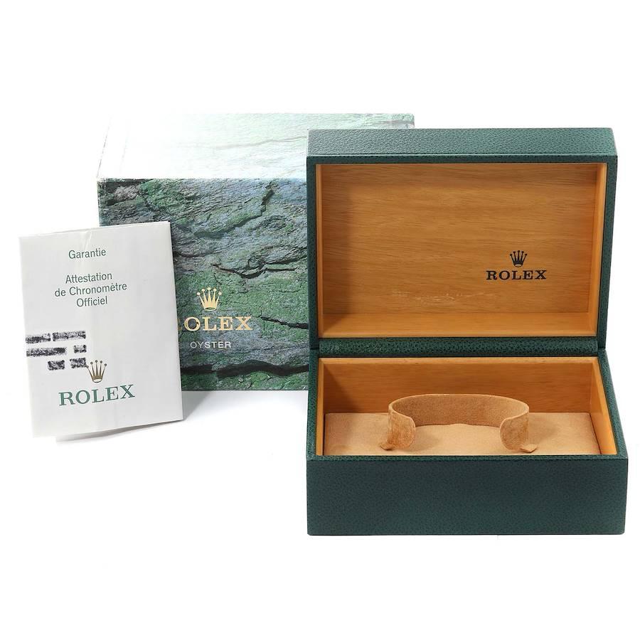 Rolex Yachtmaster Herrenuhr aus Stahl mit Platin-Zifferblatt und Platin-Lünette 16622 Box mit Papieren im Angebot 9
