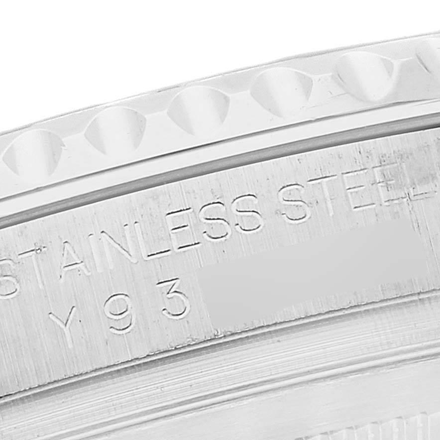 Rolex Yachtmaster Herrenuhr aus Stahl mit Platin-Zifferblatt und Platin-Lünette 16622 Box mit Papieren im Angebot 4