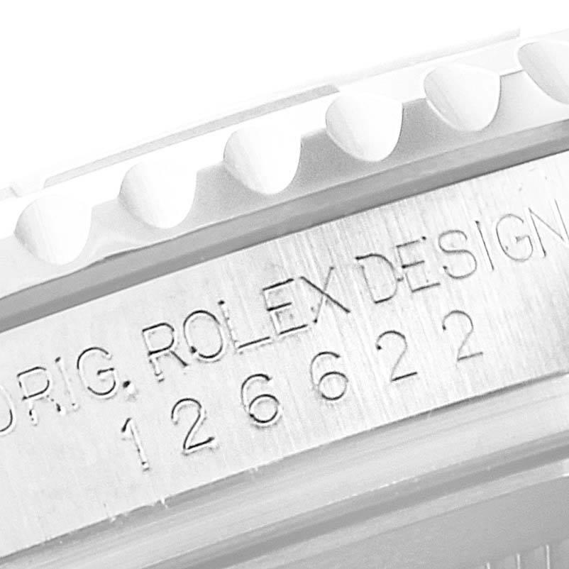 Men's Rolex Yachtmaster Steel Platinum Rhodium Dial Mens Watch 126622 Box Card For Sale