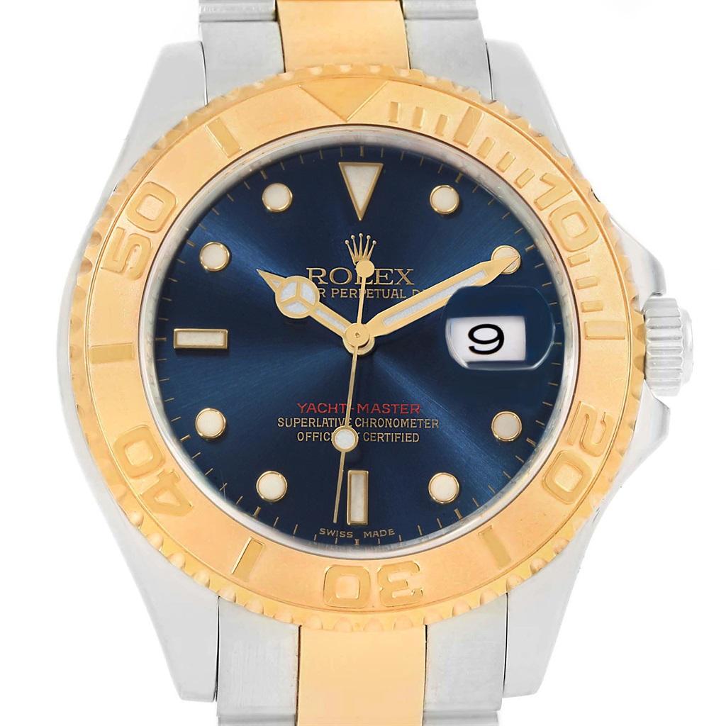 Rolex Yachtmaster Steel Yellow Gold Blue Dial Men's Watch 16623 4