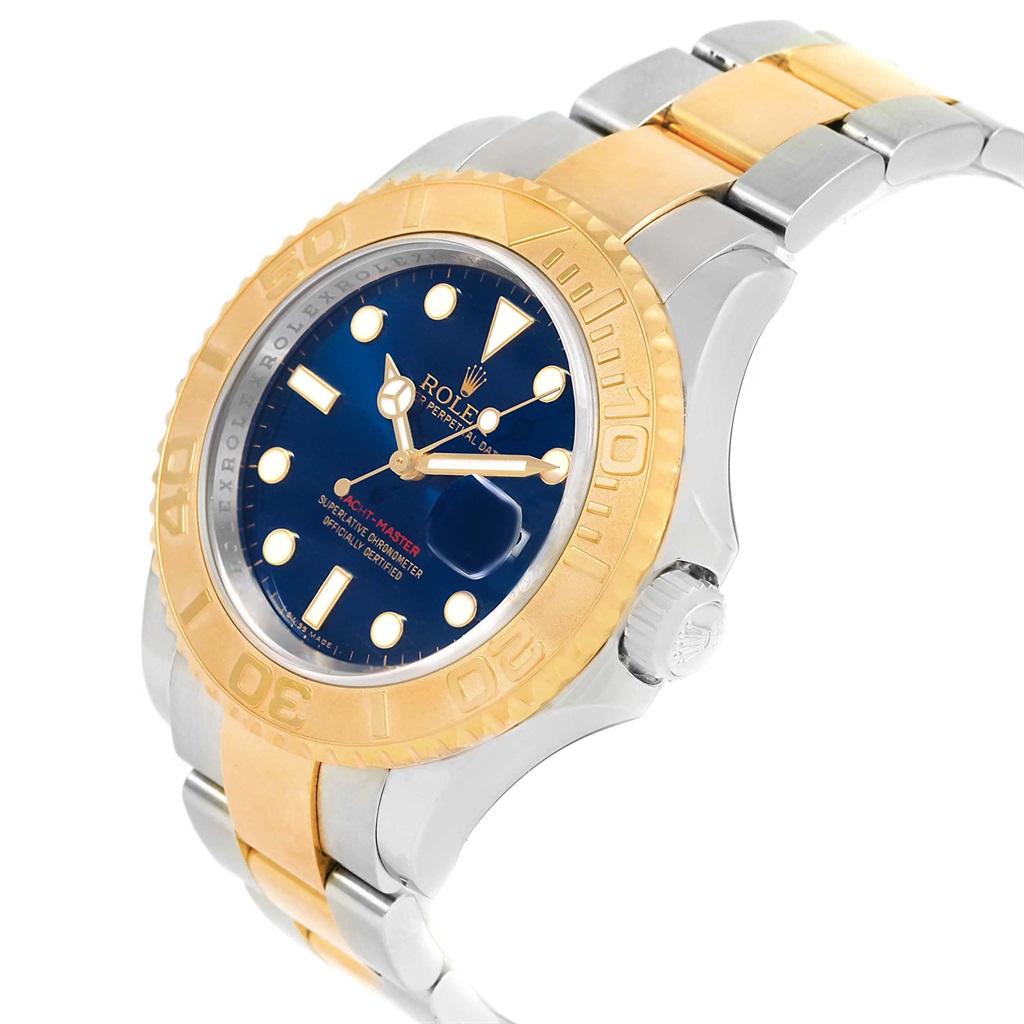 Rolex Yachtmaster Steel Yellow Gold Blue Dial Men's Watch 16623 5