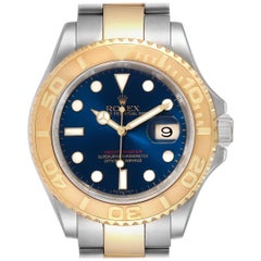 Rolex Yachtmaster Steel Yellow Gold Blue Dial Men's Watch 16623