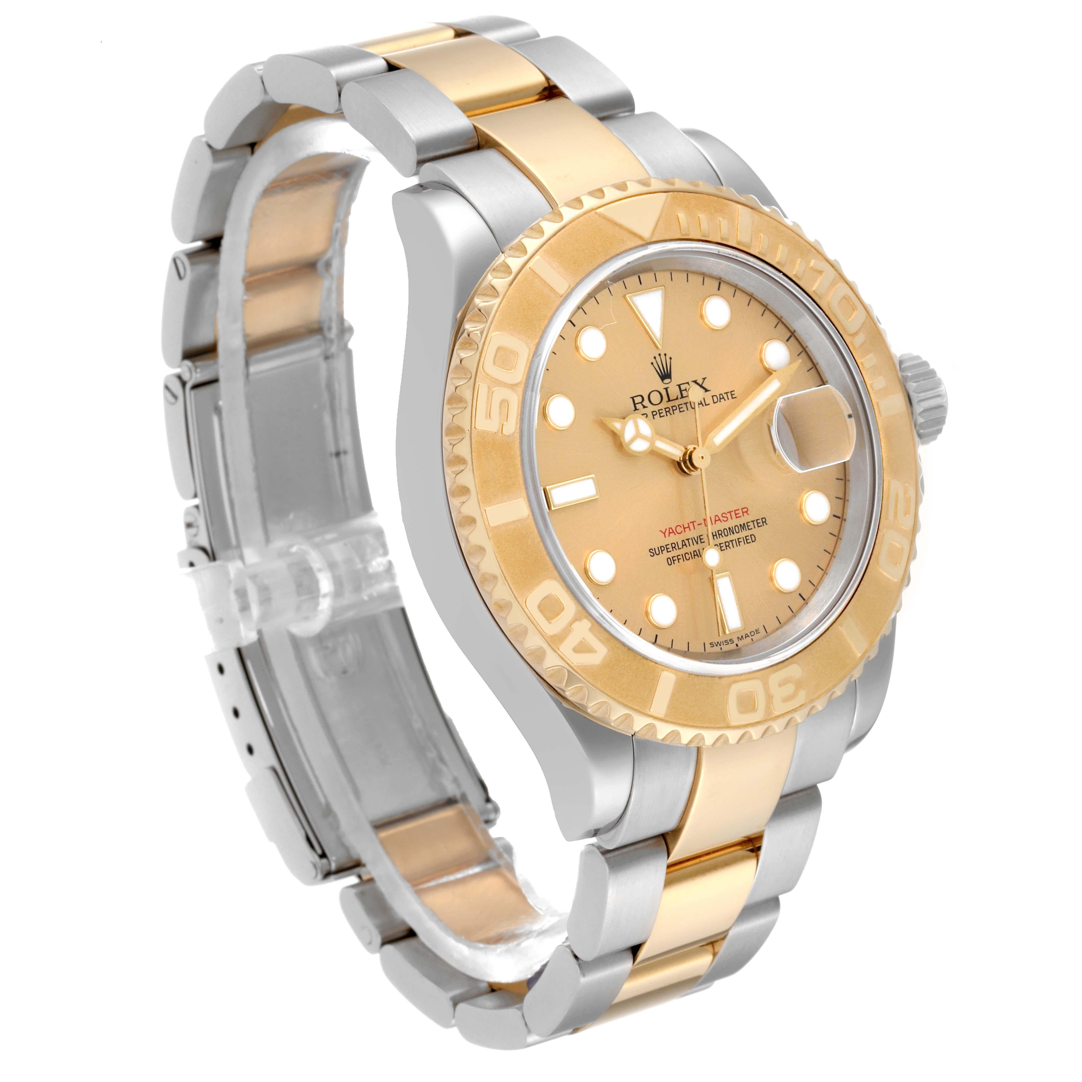 Rolex Yachtmaster Steel Yellow Gold Champagne Dial Mens Watch 16623 3