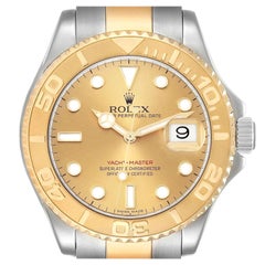 Rolex Yachtmaster Steel Yellow Gold Champagne Dial Mens Watch 16623