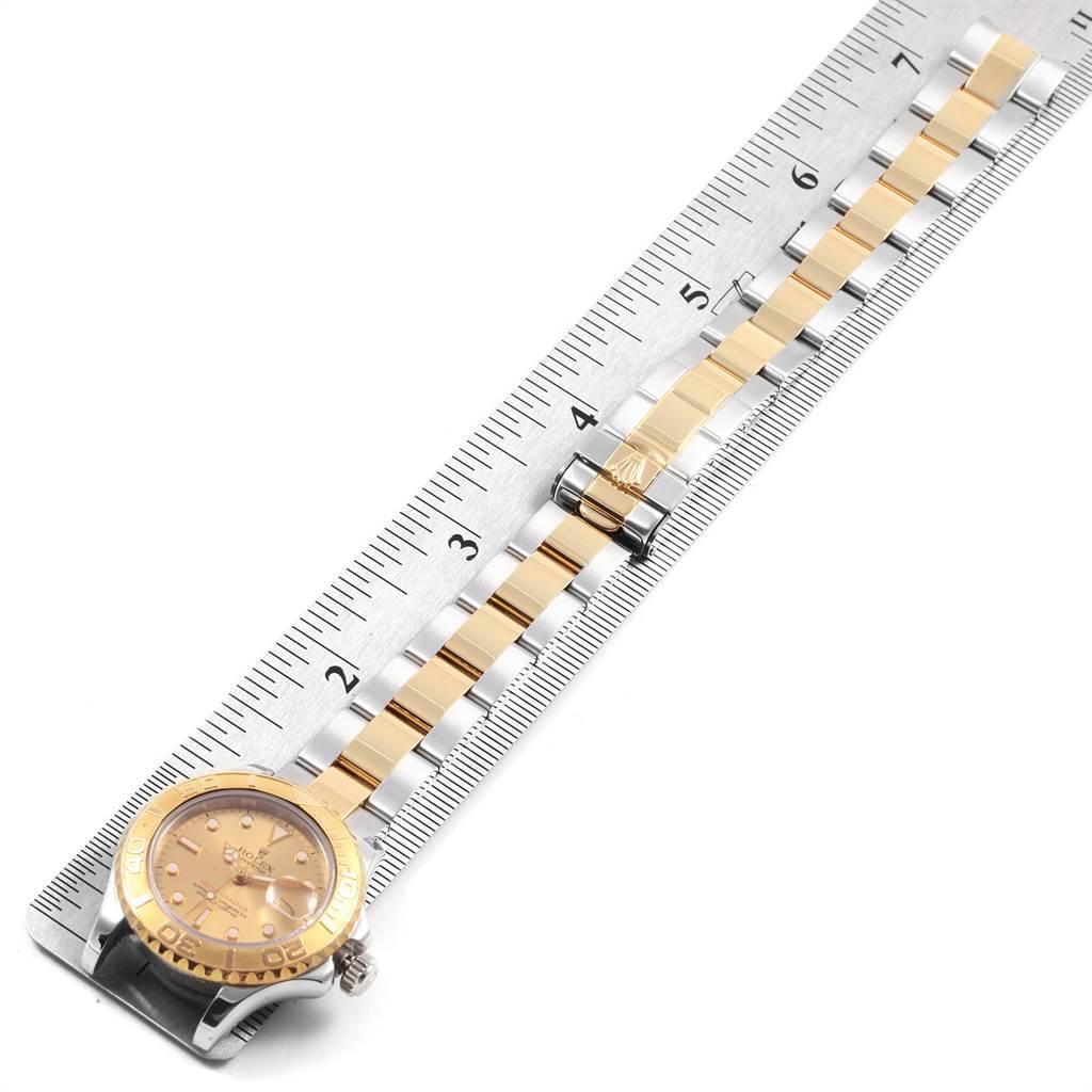 Rolex Yachtmaster Steel Yellow Gold Ladies Watch 69623 Box Papers For Sale 7