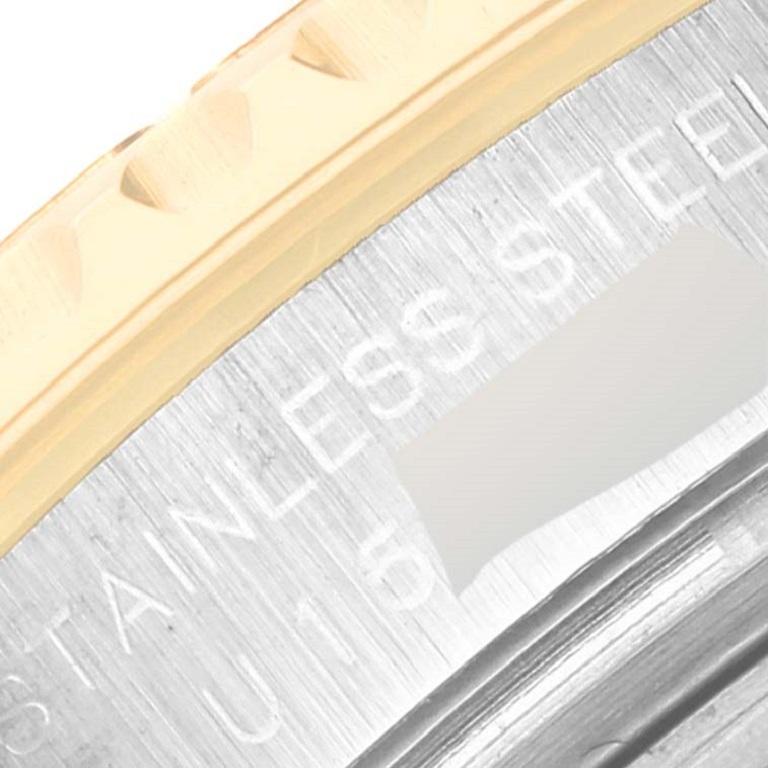 Rolex Yachtmaster Steel Yellow Gold Slate Dial Ladies Watch 69623. Mouvement automatique à remontage automatique, officiellement certifié chronomètre. Boîtier en acier inoxydable et en or jaune 18K de 29 mm de diamètre. Logo Rolex sur une couronne.