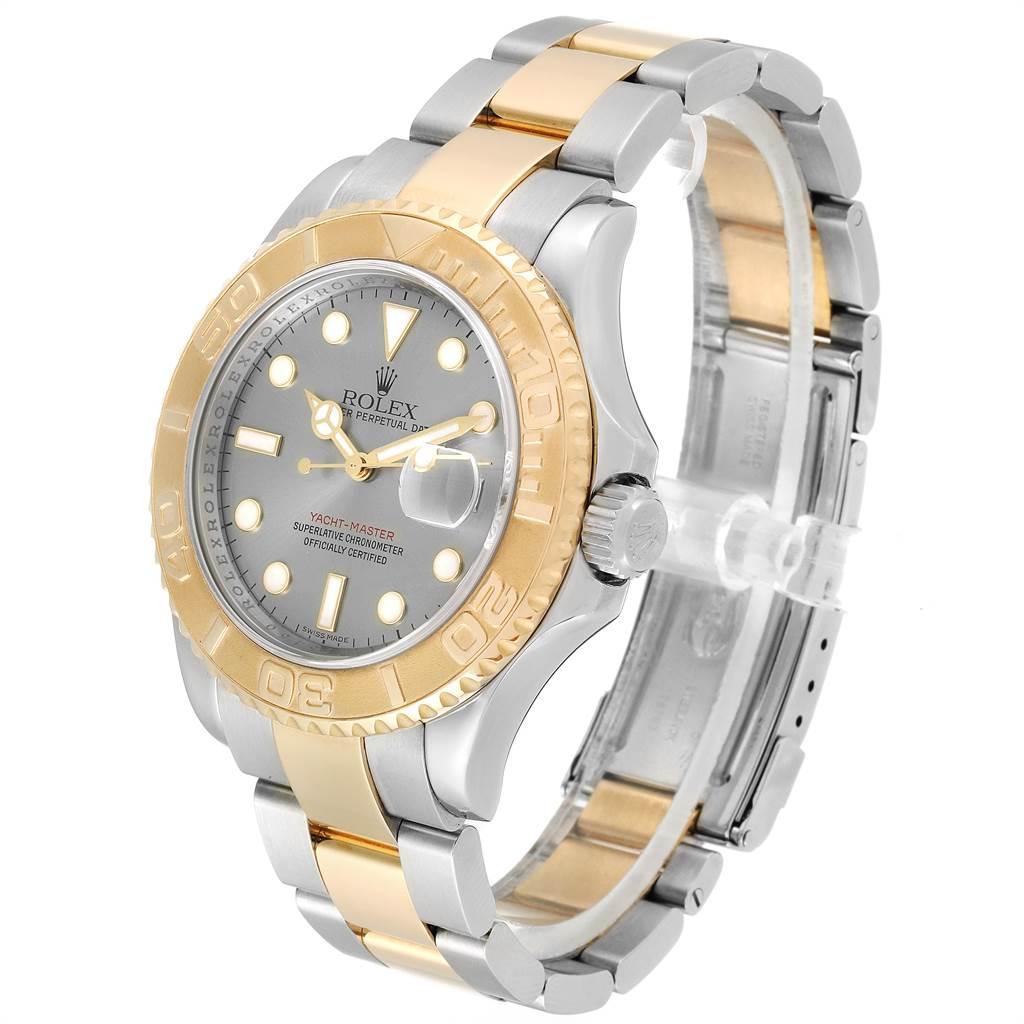 Rolex Yachtmaster Steel Yellow Gold Slate Dial Men's Watch 16623 2