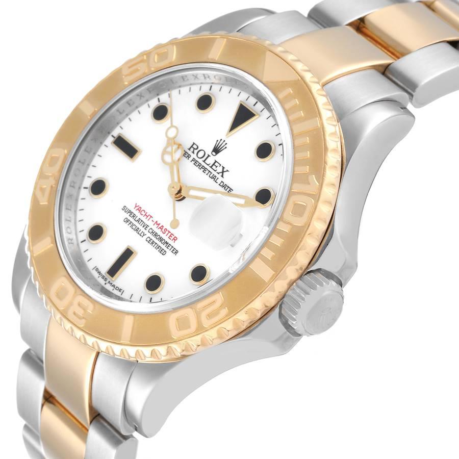 Rolex Yachtmaster Steel Yellow Gold White Dial Mens Watch 16623 For Rolex Yachtmaster Steel Yellow Gold White Dial Mens Watch 16623 For