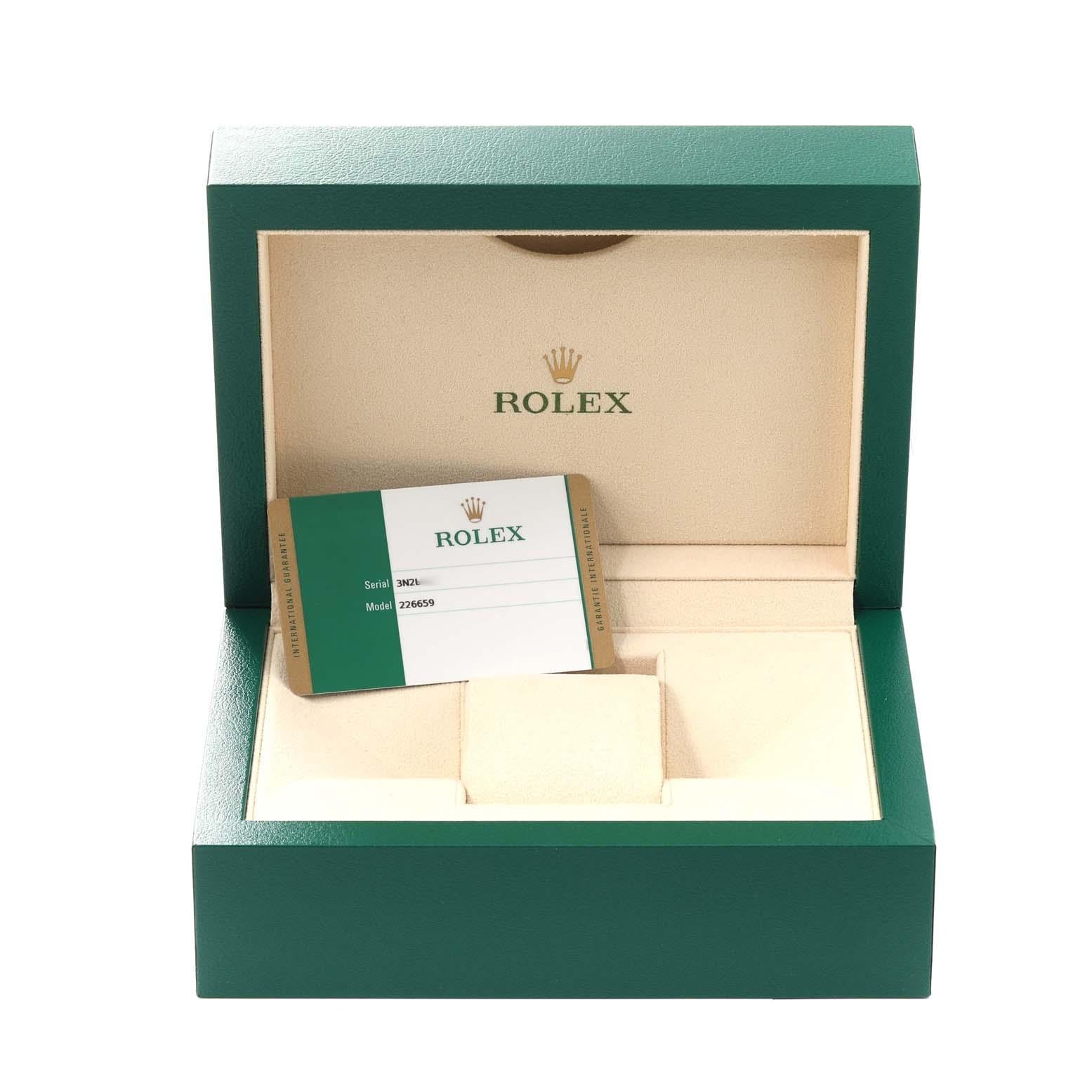 Rolex Yachtmaster White Gold Oysterflex Bracelet Mens Watch 226659 Box Card For Sale 4