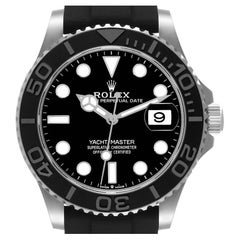 Rolex Yachtmaster White Gold Oysterflex Bracelet Mens Watch 226659 Box Card