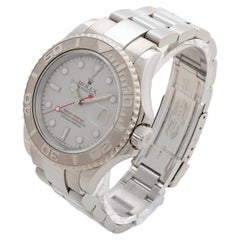 Used Rolex Yachtmaster Wristwatch Ref 16622. Platinum Bezel, Discontinued, Yr 2003.