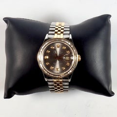Rolex Yellow Gold and Diamond DateJust Oyster Perpetual Wristwatch