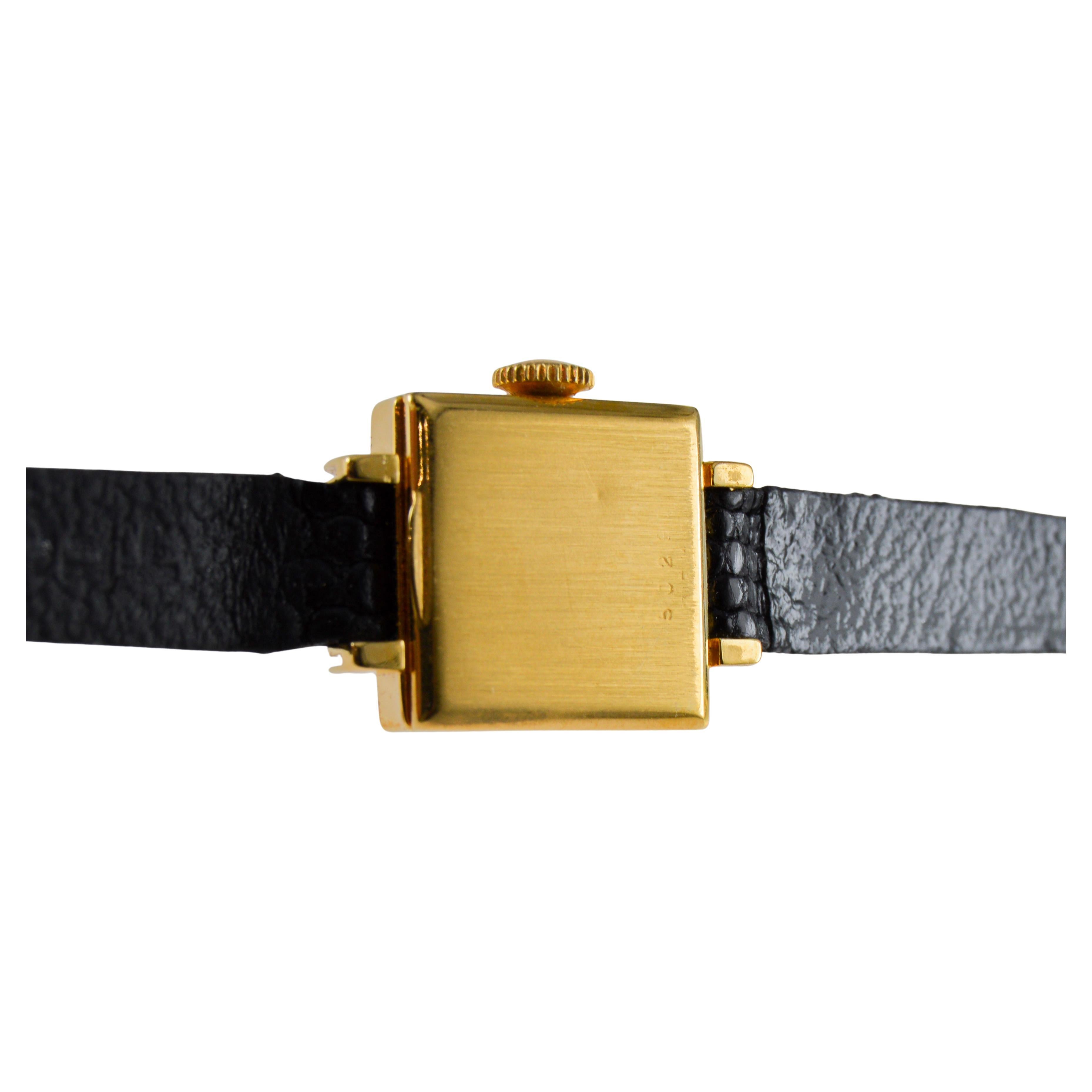 Reloj de vestir Rolex Art Déco de oro amarillo para señora 7