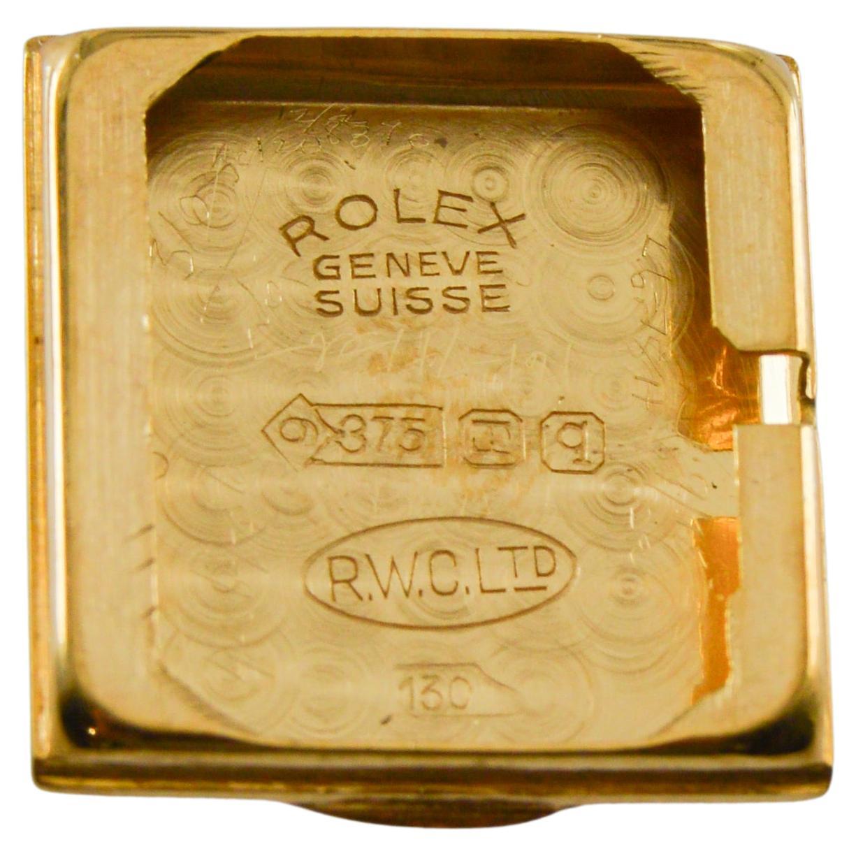 Reloj de vestir Rolex Art Déco de oro amarillo para señora 8