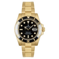 Rolex Yellow Gold Black Dial Submariner 16618LN