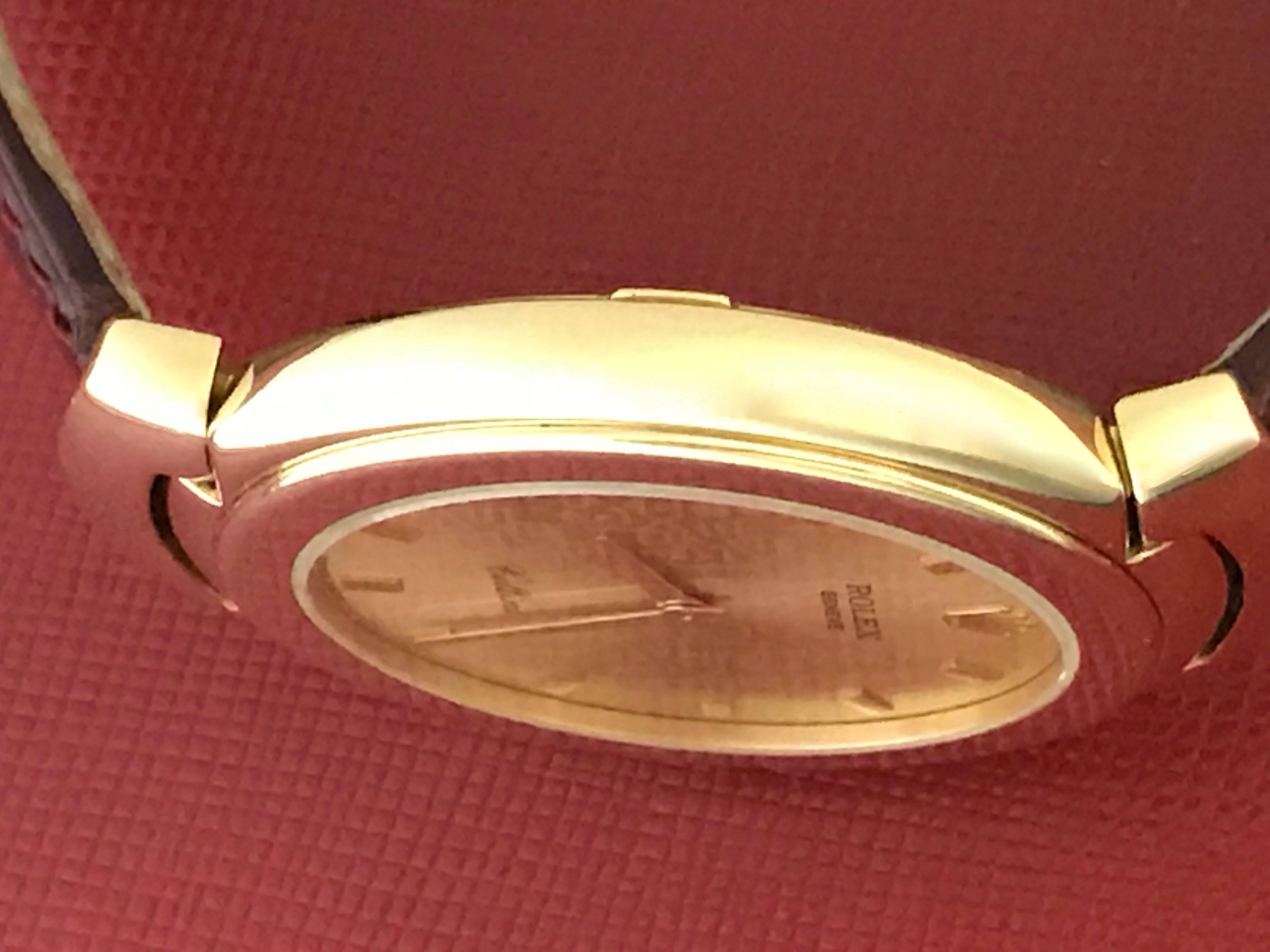 Rolex Yellow Gold Cellini Automatic Wristwatch Ref 6623/8 For Sale at ...