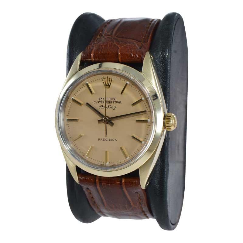 FACTORY / HOUSE: Rolex Watch Co.
STYLE / REFERENCE: Oyster Perpetual / Reference 1025-3
METAL / MATERIAL: Gold Shell / Stainless Steel
CIRCA / YEAR: 1970's
DIMENSIONS / SIZE: Length 40mm x Diameter 34mm
MOVEMENT / CALIBER: Perpetual Winding / 26