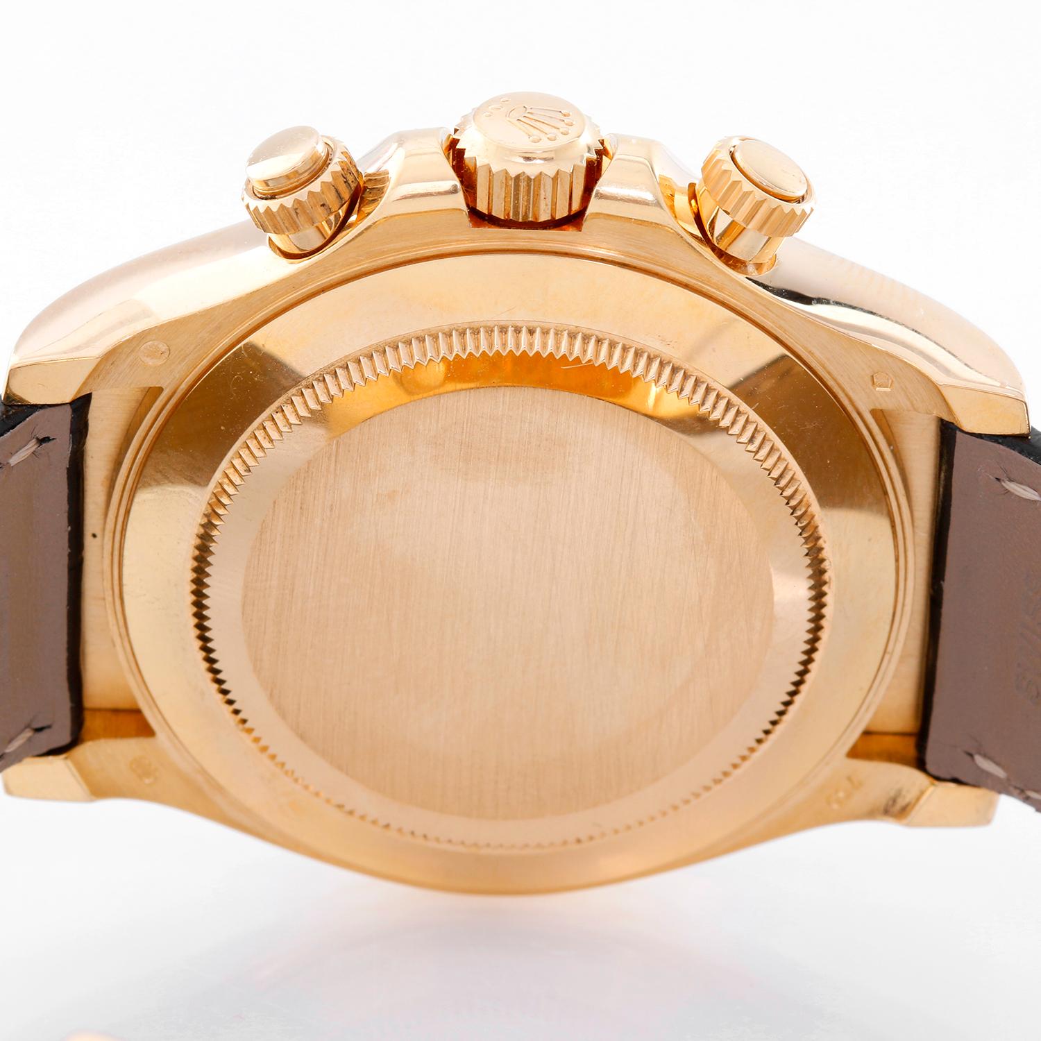 Women's or Men's Rolex Yellow Gold Cosmograph Daytona Automatic Wristwatch Ref 116518