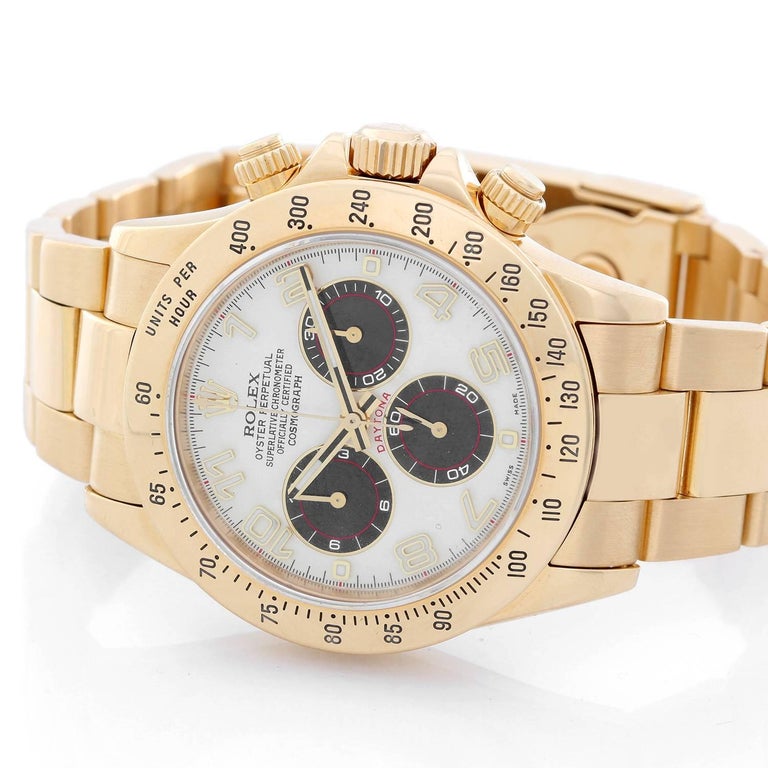 Rolex yellow gold Cosmograph Daytona Panda Automatic ...
