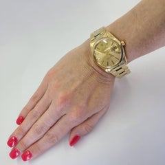 Rolex Yellow Gold Date Automatic Wristwatch