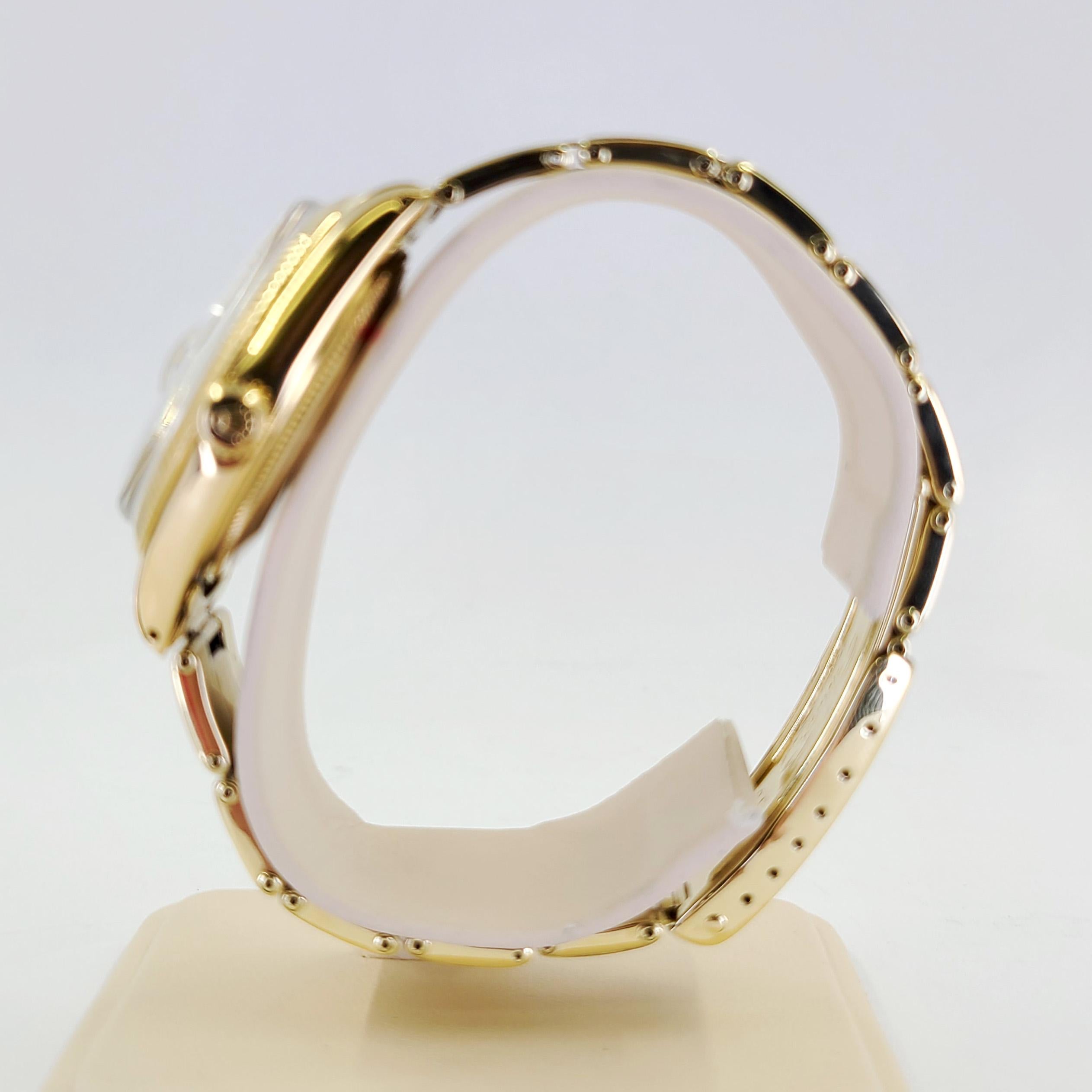 Montre-bracelet automatique Rolex à date en or jaune en vente 3